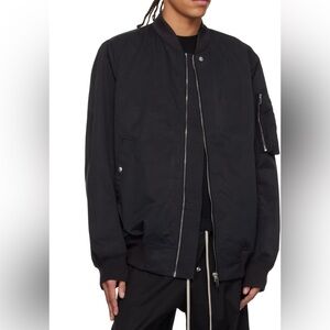 Rick Owens DRKSHDW Black Bomber Jacket Size L
